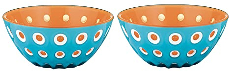 Guzzini - Le Murrine, Set 2 Schüsseln - Blau/Weiß/Orange, Ø12,5 x h5,6 cm | 300 cc - 279412145