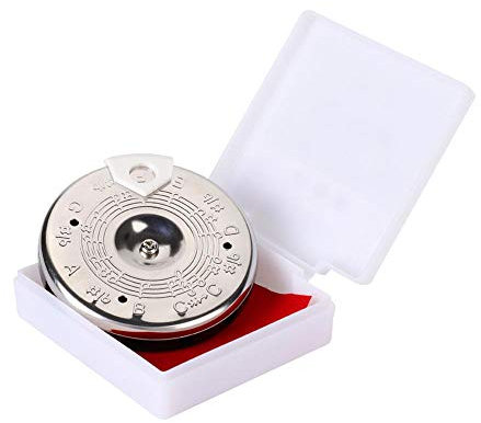 Bnineteenteam Chromatisches 13-Töne-Stimmgerät C-C für Pitch Pipe mit Etui für Musikinstrumente Musikinstrumentenzubehör