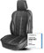 Walser Kimi Housse de siège Auto Universelle avec Rembourrage de Protection Noir/Gris