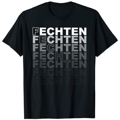 Fechten Degen Fechter T-Shirt