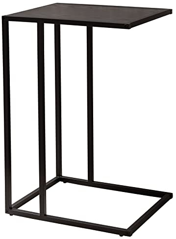 Riess Ambiente Industrial Beistelltisch Slim LINE 43cm Esche schwarz Laptoptisch Tisch Wohnzimmertisch Sofatisch