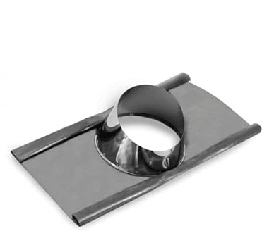 Schornstein Dachdurchführung - Blei | in allen Durchmessern und Neigungen | Zubehör für Kamin und Schornstein I Dachausstieg I 30-45°; ø 200 mm (für ein ø 130 mm Rohr) I Oskar