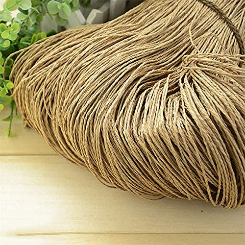 XiaoXIN 500g 600meter 23 Colori Filato di Carta Rafia Naturale Cappello Fai da Te Borsa Borsa Cesto Rattan Materiale per Maglieria all'Uncinetto