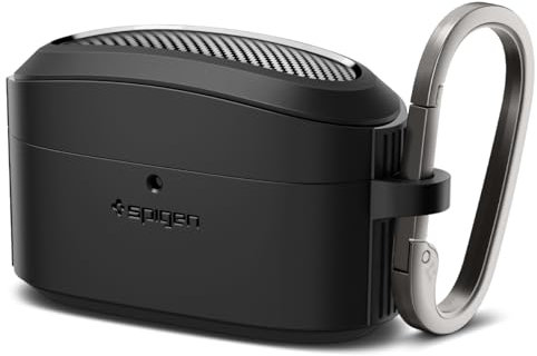 Spigen Rugged Armor Hülle Kompatibel mit Sony WF-1000XM5 (2023) - Matt Schwarz