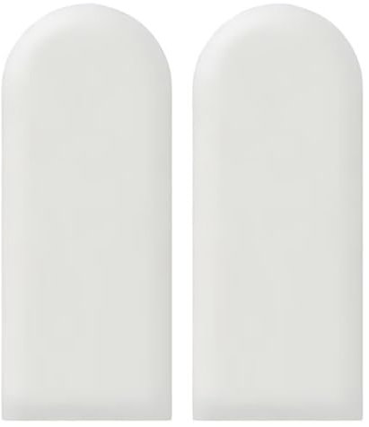 SXEVZOO 2 Stück Gepolstertes Wandpaneel, Schälen Und Kleben Kopfteil, 3cm Dicke Wandpolsterung, 3D Kinder Anti-Kollision Weiche Wandkissen Für Innendekoration(Light Gray,20X45cm)