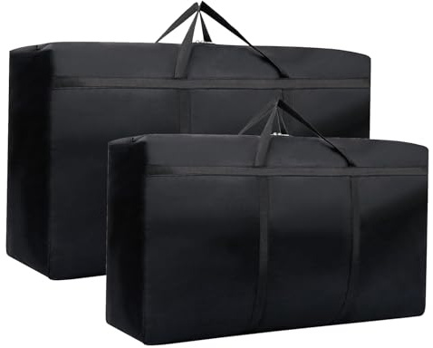 2 Pcs Large Storage Bags, 210D Oxford Moving Organizer Bags (120L+160L)