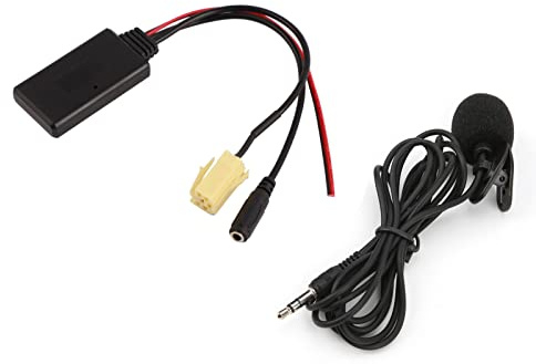 Ejoyous Adattatore Bluetooth AUX per Auto con Microfono, Ricevitore Bluetooth 5.0 Jack per Chiamate in Vivavoce e Musica, Compatibile con 500