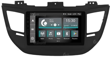 JF Sound - Autoradio JF-131HT-X7C compatibile con Hyundai Tucson dal 2015 al 2017 con Radio Base di serie colorazione nera - CarPlay/Android Auto Wireless