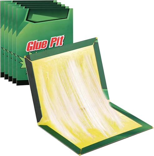 10 x Insect Pest Sticky Trap Pads Board - Large Multi-Use Extra Strong Sticky Trap for Insects Indoor Outdoor Home Kitchen Garden Extra Strong Glue Traps
