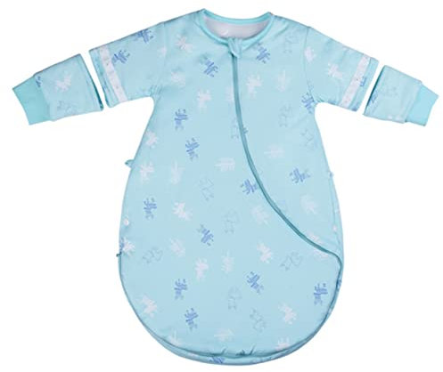 Milisten Baumwolle Schlafsack für Neugeborene Winter Edition Kick Langarm Sicher Langlebig für Herbst Winter Schützt Kälte Sorgt