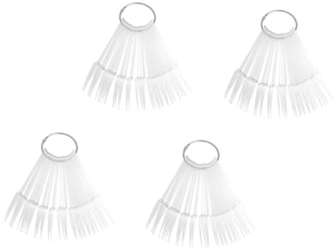 GANAZONO 160 piezas Muestrario Uñas Acrílicas Transparente Práctica Tips para Manicura Accesorio Salón Herramienta Exhibición Colores Uñas Postizas