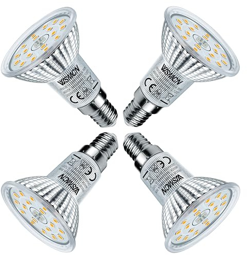 WSMCN E14 R50 4,9W LED Lampen Neutralweiß 4000K 585LM, Ersetzt 75W Halogen | 4 Stücke LED Birnen, Nicht Dimmbar Leuchtmittel, AC 230V Strahler 120° Abstrahlwinkel Flimmerfrei Reflektorlampen