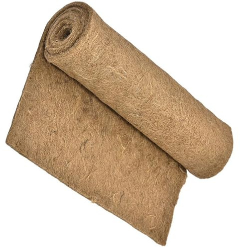 CORHAD Tappeto in Fibra di Juta Marrone per Terrario Rettili, Comodo e Funzionale per Tartarughe e Lucertole, per Allevamento Vermi e Contenitori di Letame