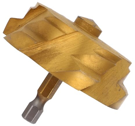 Fafeicy Outil D'alésoir De Tuyau Alésoir Pvc Foret De Levage De 63mm Ppr Pour La Réparation De Tuyaux D'eau Avec Tige Hexagonale Convient à Une Perceuse à Main De 600w