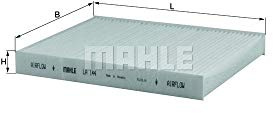 MAHLE LA 144 Partikelfilter, Innenraumluft - für Fiat Punto (188), u.a. | Kompatibel mit: FIAT DOBLO Großraumlimousine, DOBLO Kasten/Großraumlimousine, IDEA, PUNTO, PUNTO Kasten/Schrägheck