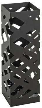HAKU Möbel Schirmständer schwarz, Metall - Maße: B 16 cm x H 48 cm x T 16 cm, Style: Modern