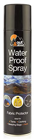 4 x Waterproof Spray Ideal For Tent Sleeping Bags, Rucksacks, Shoes, Boots & Umbrellas Outing Fishing Camping Fabric Protector 300ml