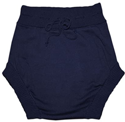 100% lana merino para adultos, tela de punto para pañales, hecha a mano (XL, azul oscuro)