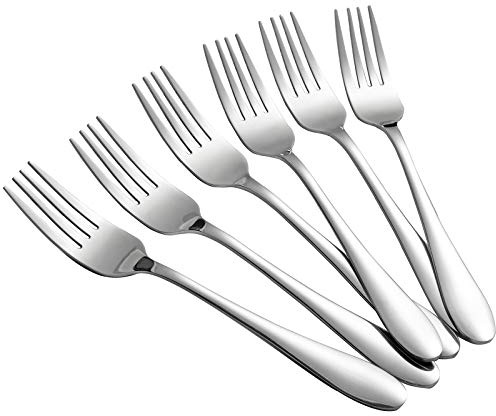 Aebeky 12-Piece Stainless Steel Dessert Forks,Salad Forks Set,6.7-Inch