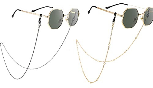 Bohend Mode Sonnenbrillen Kette Gold Strass Gesichtsmaskenkette Frauen Brille Kette Perlen Brillen Zubehör Zum Brille Und Gesichtsmasken (2 Stück)