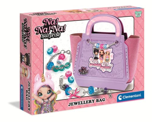 Clementoni - 18662 - Na na na - Bolso Texturas Bisutería - Abalorios Collares y Pulseras Infantiles- 7 años