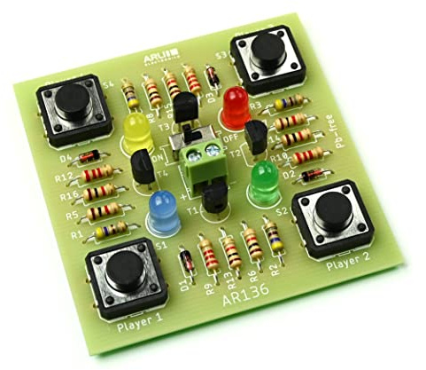 ArliKits AR136 Das Spiel „Wer ist schneller?“ für 2-4 Spieler Löttrainingskit Bausatz Elektronik DIY