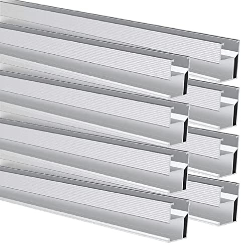 Trango - 8er Pack 120cm Aluprofil Schiene - 28x50mm (BxH) - Solarmodul Alu-Befestigung - Zum Montieren für 4x Solarpanel - Auf Schrägdach, Flachdach, Ziegeldach