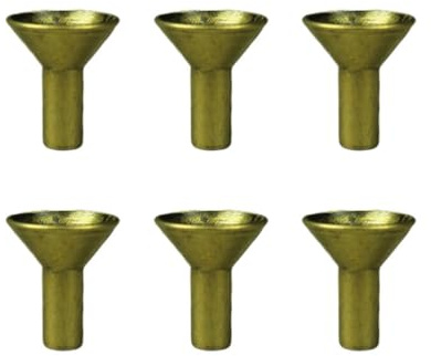 COHEALI Räucherstäbchenhalter Aus Metallfilter Rückfluss Räuchergefäß Halterung Im Retro-Kürbiskern-Design Für Wohnzimmer Schlafzimmer Yoga-Raum 6 Stück 2.30 X 1.90 X 1.90 cm