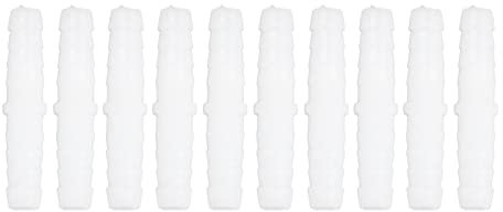 Schlauchverbinder 6mm, 10 Stück Kunststoff-Schlauchtülle Schlauchanschluss-Adapter Rohrverbinder, Gerade, Gleicher Widerhaken, Spleißer, Mender-Verbindungsstück für Luft, Wasser, (6-6mm gerade durch)