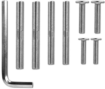 ChengFu Cat Scratching Post Replacement M10 Screws,M10 and M8 Screws for Cat Scratching Post with Allen Wrench 4PCS Threaded Bolt and 4PCS Screws, Not Include Cat Scratching Post