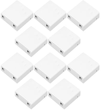 ZEZEFUFU 2 Ports SC Fiber Optics Termination Distribution Box, Fiber Optical Terminal Junction Box Desktop Place Adapters for FTTH, FTTD