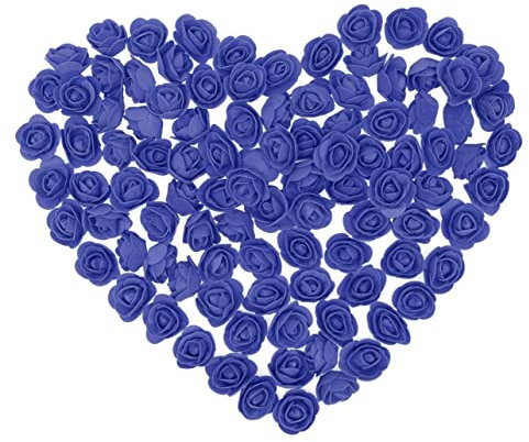 GRIRIW Schwarzes 100St gefälschte Rosen Valentinstag Tisch künstliche Schaumrosen künstliche Rosenblütenköpfe frühlingsdeko Schüttgut falsche Rose Anlage schmücken Baby künstliche