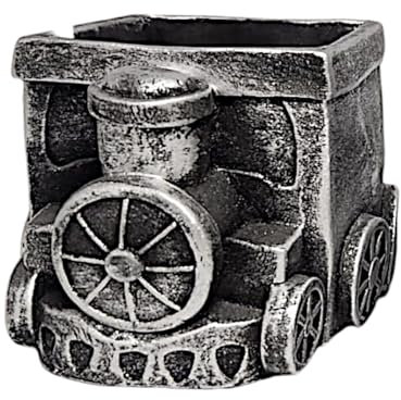 DIVAS SPIRITUAL Vintage Train Planter | Concrete Decorative Pot for Home & Garden | Unique Indoor/Outdoor Plant Holder | Mini Concrete Pot for Small Plants, Succulents, or Flowers (1)