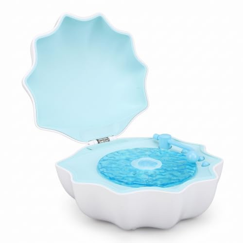 Bewinner Haut-parleur Bluetooth Coque en Vinyle avec Lampe d'Ambiance et Projecteur LED
