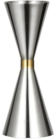 CHFYIJYHM Medidas en el Interior de Doble cóctel Jigger, Medida de Alcohol, Barra de Acero Inoxidable OZ/ML, medidor de Barra de Tiro, for Suministros de Barra de Camarero(30-60ml)