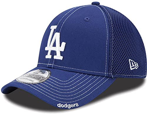 New Era MLB Neo 2 39thirty Stretch-Fit-Kappe für Erwachsene, unisex, Los Angeles Dodgers, L-XL