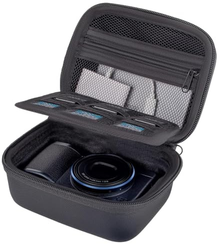 Rieibi Kameratasche für Sony ZV-1F / zv-1 Mark ii, Canon G7X Mark III, G7X Mark II, SX740 hs, ricoh GR III, Panasonic tz99, bietet Platz für Datenkabel, Ladegeräte und anderes Kamerazubehör