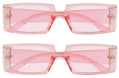 Boland - Partybrille Escape, 2 Stück für Erwachsene, Brille ohne Sehstärke für Festival, Karneval, Kostüme oder Mottoparty