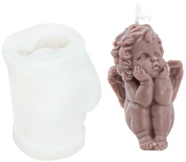 NATUZORA Silikonform Schale Engel Silikonformen Für Harz - 3D Mini Harzformen Silikon Wiederverwendbare Kerzen, Die Formen DIY -kunsthandwerk Herstellen-Modell D