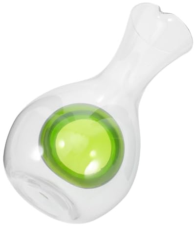 Veemoon Wine Cooler Glass Jug Carafe Individual Wine Glass for Quick Cooling Ice Cavity for Parties Weddings