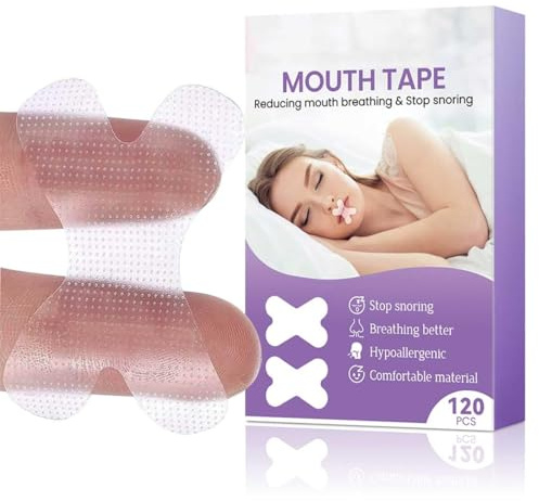 GNHG Mouth Tape For Sleeping,Boca Cerrada,2pcs Anti Ronquidos Cinta Bucal Para Dormir,Solución Para Ronquidos,Alivio Inmediato Del Ronquido,Menos Respiración Bucal