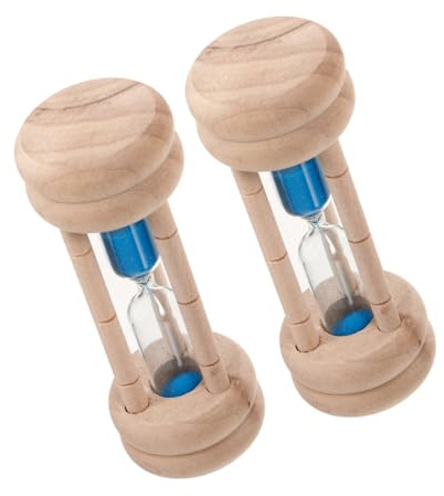 Ciieeo 2 pezzi Sabbia Timer Minuti per Contatore Preciso per Spazzolino Attività Scolastiche e Giochi Timer Visivo Decorativo per Lavarsi i Denti