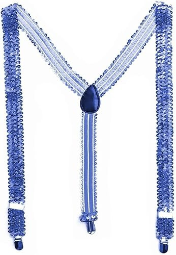 TrendandStylez Pailletten Hosenträger für Herren & Damen – Verstellbare Glitzer Hosenträger für Karneval, 20er Jahre & Mottoparty, das funkelnde Accessoire für dein Kostüm in vielen Farben