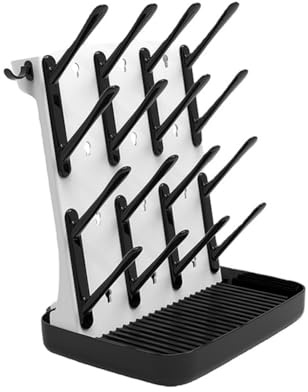 Buhdjfnke Escurridor de Biberones, Soporte para Secar y Escurrir Biberones, Caja de Almacenamiento para Biberones, Color Negro