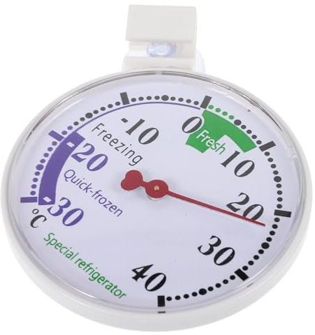 ARTIBETTER Termómetro para Refrigerador y Congelador Plástico, Rango 30 a 40 °c, Indicador de Temperatura Preciso, Control de Refrigeración para Conservación de Alimentos Frescos, 1 Unidad