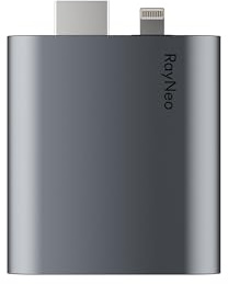 RayNeo HDMI 2.0 Adapter (HDR10) für Air 4 Pro AR-Brille | für iPhone 14 & Älter mit Lightning/HDMI, Akku & Laden während der Nutzung, 1080P@120Hz