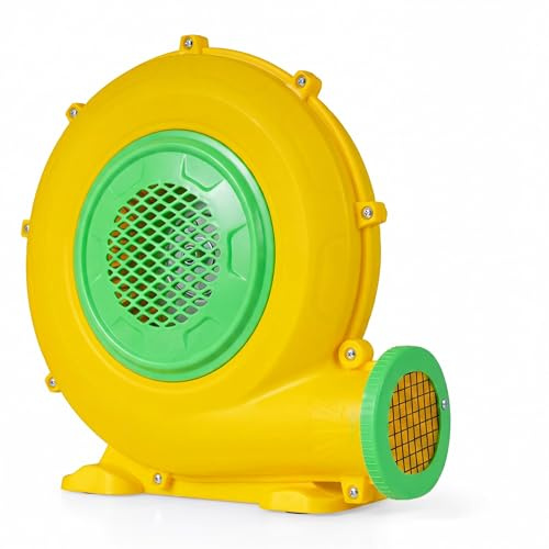 GIANTEX 550W/680W/950W Gebläse für aufblasbare Burgen, elektrische Luftpumpe mit Schutzgitter, praktischem Griff & 4 Pflöcken, Gebläsepumpe für Wasserrutschen & aufblasbare Dekoration