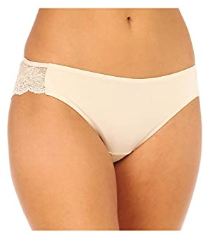 Maidenform Women's Comfort Devotion Lace Back Tanga Panty, Latte Lift, Small/5