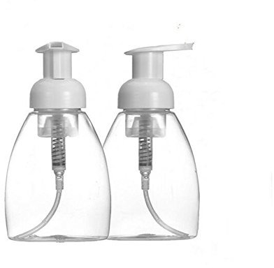 erioctry Dispensador de espuma vacía recargable de 250 ml, botellas de bomba para cosméticos, loción, maquillaje, champú, limpiador facial, recipientes de espuma líquida para uso doméstico y de viaje