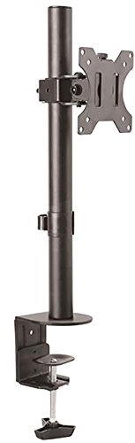 StarTech.com Single Monitor Desk Mount - Single Screen Heavy Duty Pole Mount for up to 34inch VESA Compatible Displays - Ergonomic Height Adjustable Monitor Arm Mount - Desk Clamp/Grommet (ARMPIVOTV2) | Pole Mount for up to 34 (8kg/17.6lb) VESA Displays, Ergonomic Height Adjustable Monitor Arm, Desk and Grommet Clamp